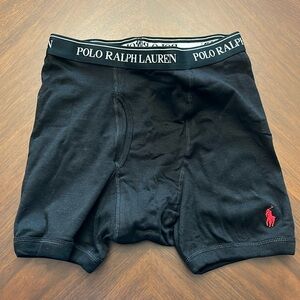 Polo Ralph Lauren boxer brief size medium, black, 100% cotton